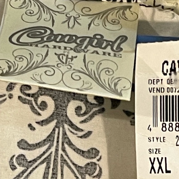 Women's Button Down Shirt with Black Pattern - Picture 5 of 8